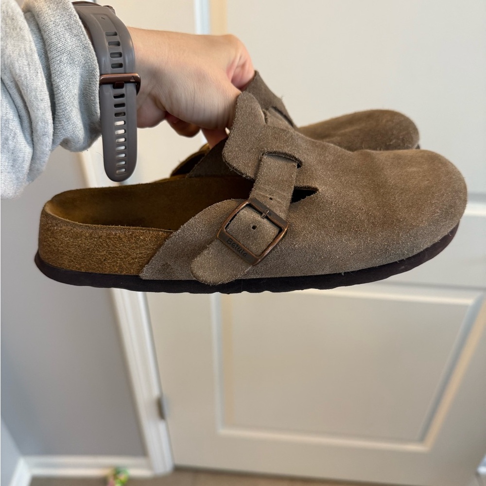Birkenstock Brown Sandals with Cork Footbed